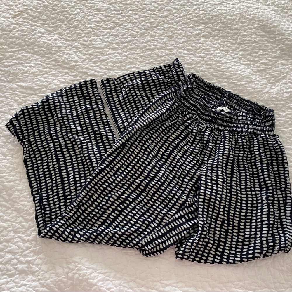 CAbi Black White Lounge Pants Med